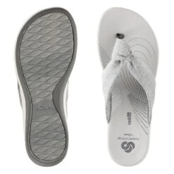 Clarks Arla Glison Grey Fabric -Clarks 26124906 W 7