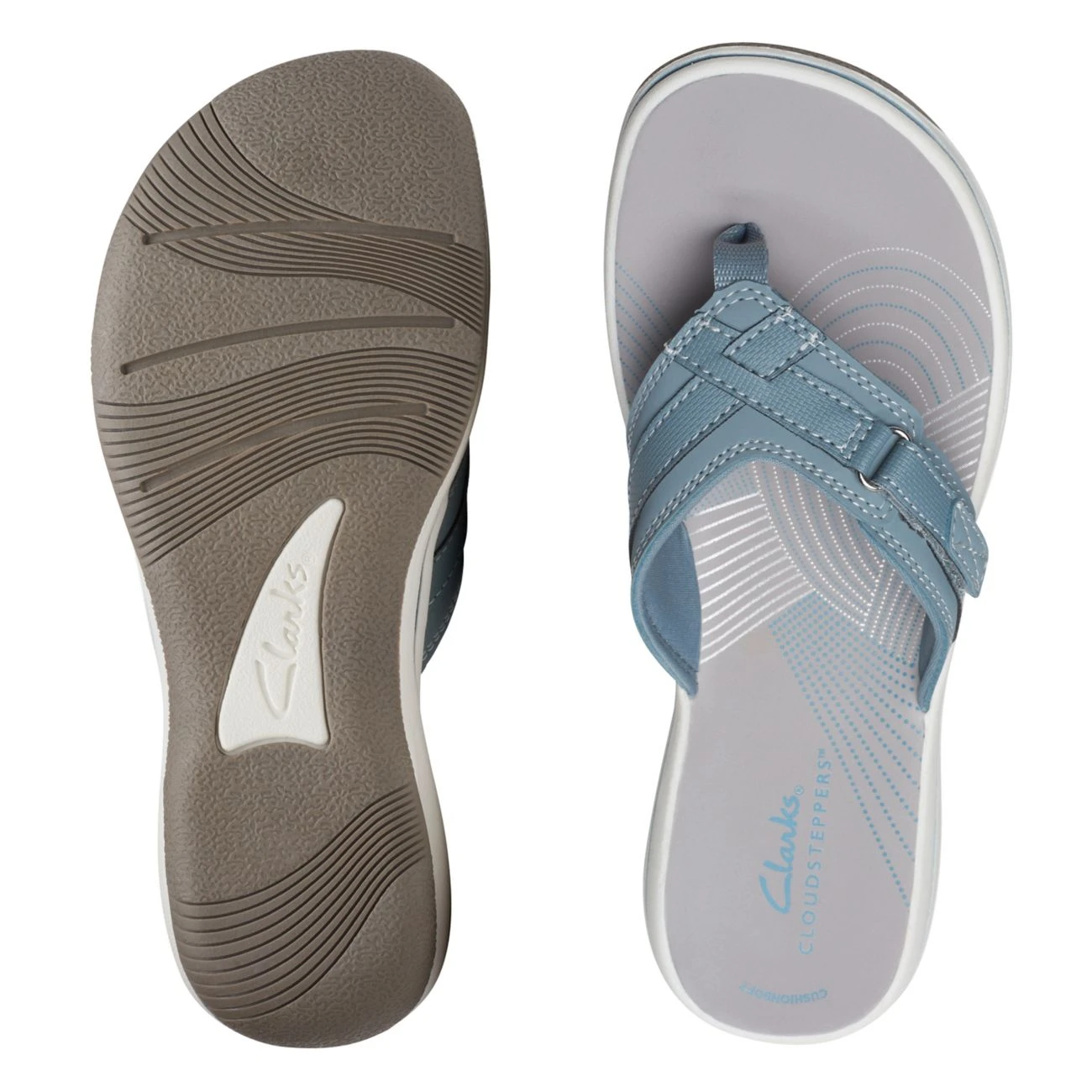 Clarks BREEZE SEA Blue Grey 9 Clarks BREEZE SEA Blue Grey - Image 7