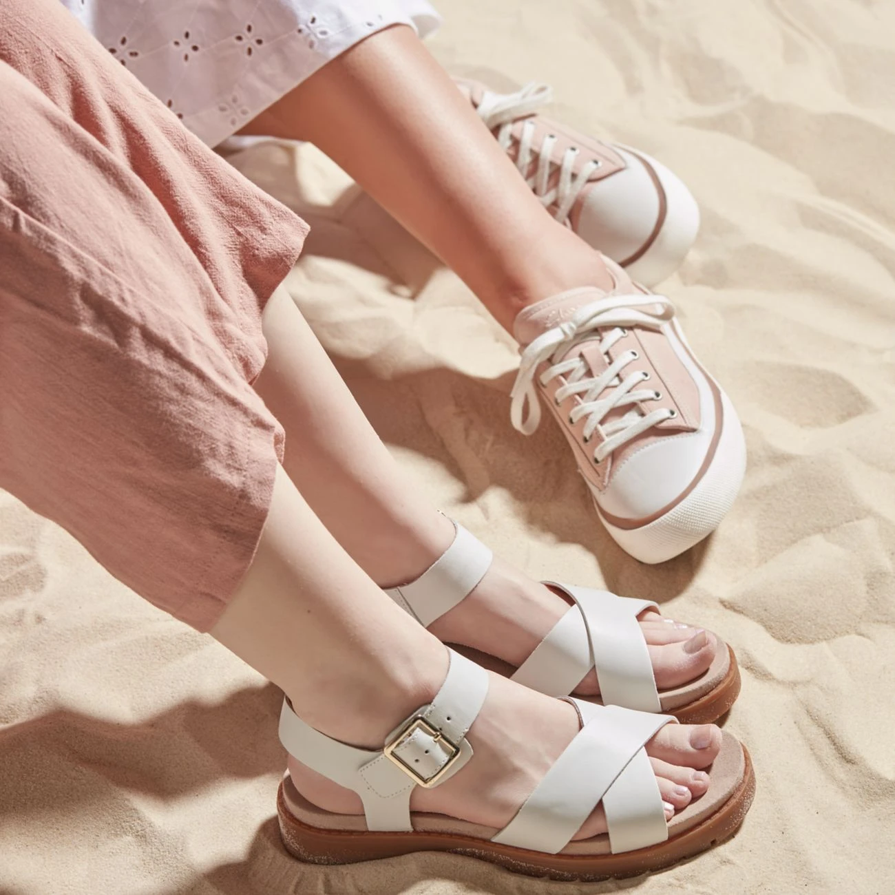 Clarks Orinoco Strap White Leather 4 Clarks Orinoco Strap White Leather - Image 2