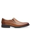 Clarks Whiddon Step Dark Tan Leather -Clarks 26152917 W 1
