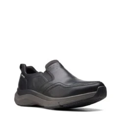 Clarks Wave 2.0 Edge Black Leather -Clarks 26155106 W 2