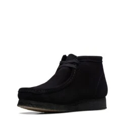 Clarks Wallabee Boot Black Suede 13 Clarks Wallabee Boot Black Suede -Clarks 26155517 W 4