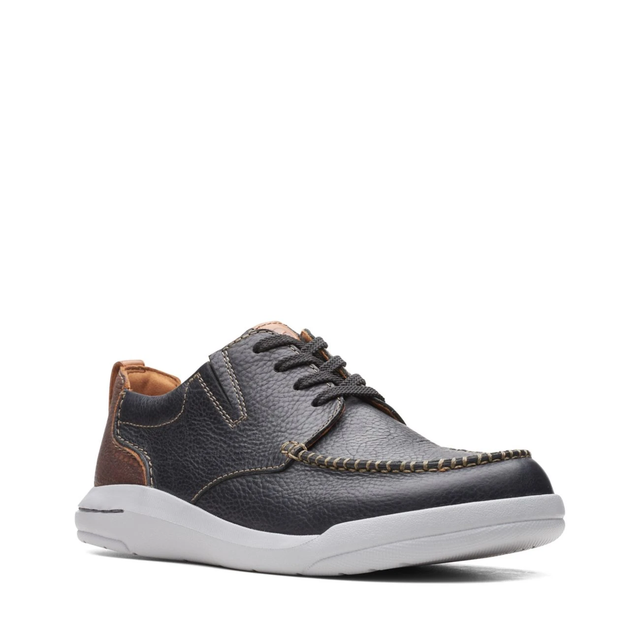 Clarks Driftway Low Black Leather 4 Clarks Driftway Low Black Leather - Image 2