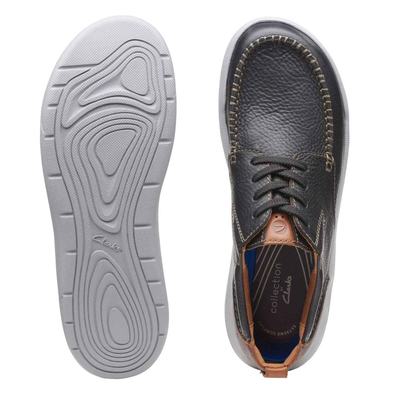 Clarks Driftway Low Black Leather 9 Clarks Driftway Low Black Leather - Image 7