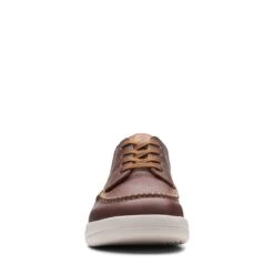 Clarks Driftway Low Dark Tan Leather -Clarks 26162962 W 3