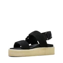 Clarks Crepe Sandal Black Combination 12 Clarks Crepe Sandal Black Combination -Clarks 26164515 W 4