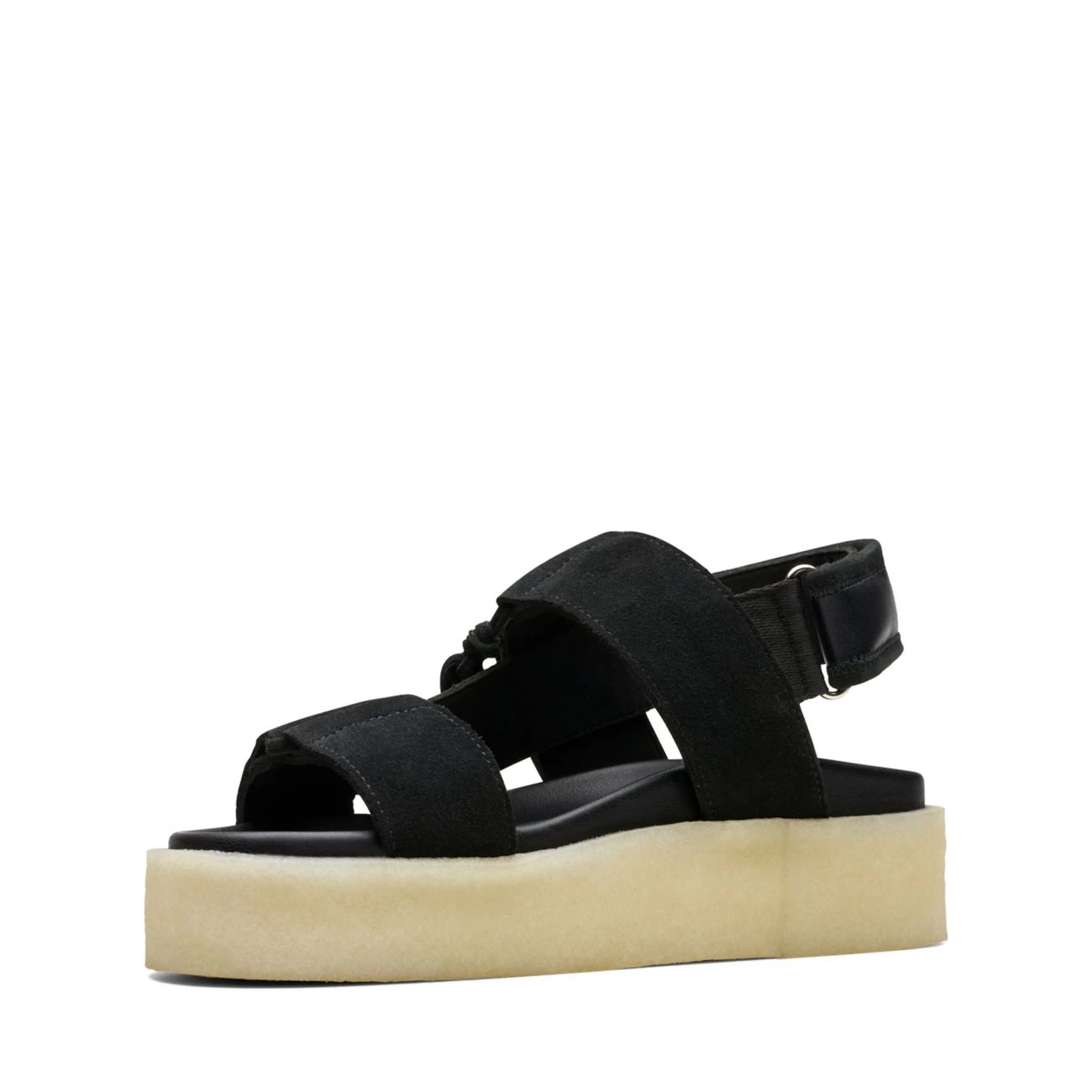 Clarks Crepe Sandal Black Combination 6 Clarks Crepe Sandal Black Combination - Image 4