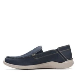 Clarks Gorwin Step Navy Nubuck -Clarks 26164687 W 5