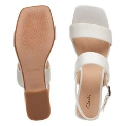 Clarks Seren25 Strap White Leather 15 Clarks Seren25 Strap White Leather -Clarks 26164894 W 7