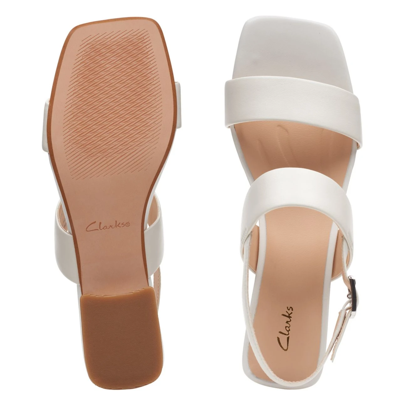 Clarks Seren25 Strap White Leather 9 Clarks Seren25 Strap White Leather - Image 7