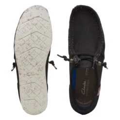 Clarks ShacreLite Moc Black Combination -Clarks 26165210 W 7