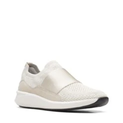 Clarks Un Rio Knit White Knit -Clarks 26165519 W 2