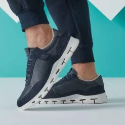 Clarks Nature X One Navy Combination 14 Clarks Nature X One Navy Combination -Clarks 26165998 W 10