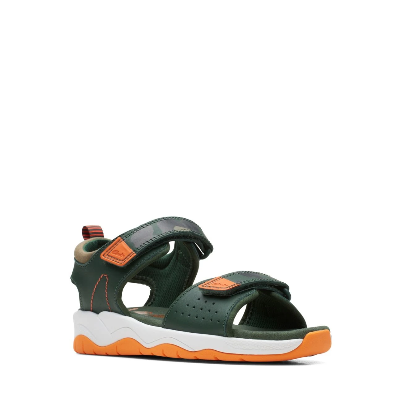 Clarks Clowder Print Older Khaki Combi 4 Clarks Clowder Print Older Khaki Combi - Image 2