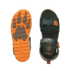 Clarks Clowder Print Older Khaki Combi 15 Clarks Clowder Print Older Khaki Combi -Clarks 26166105 W 7