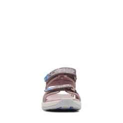 Clarks Clowder Print Kid Grey/Pink -Clarks 26166107 W 3