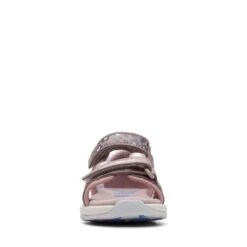 Clarks Clowder Print Toddler Grey/Pink -Clarks 26166134 W 3