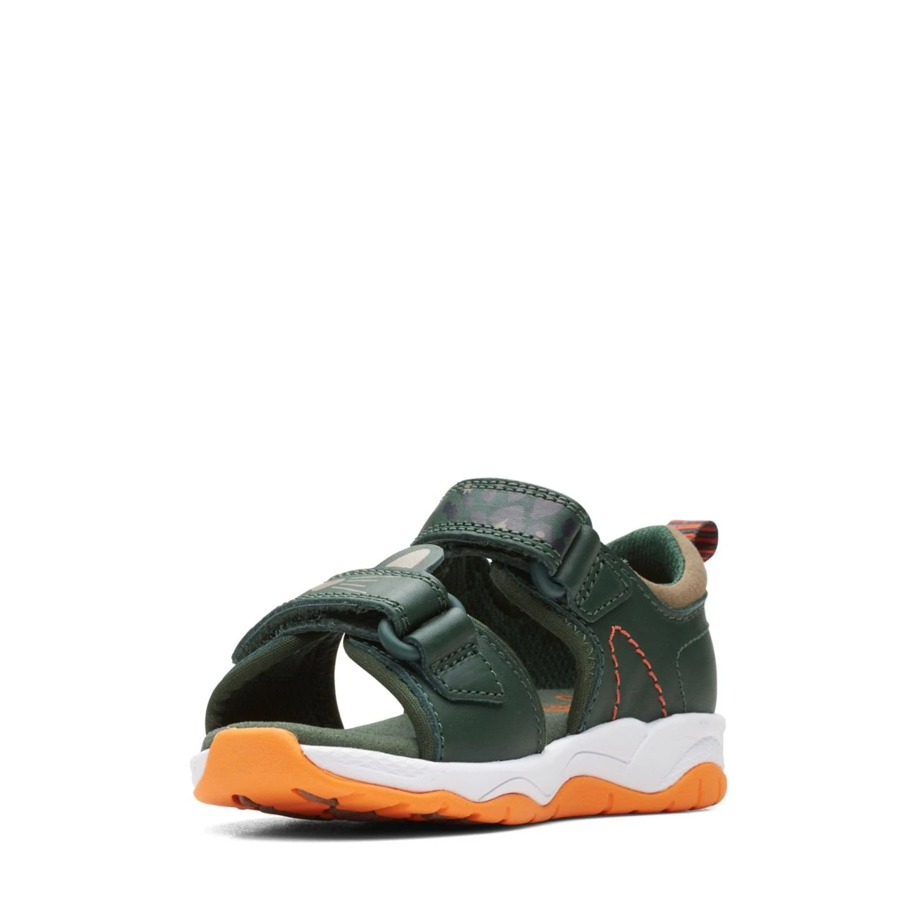 Clarks Clowder Print Toddler Khaki Combi 6 Clarks Clowder Print Toddler Khaki Combi - Image 4