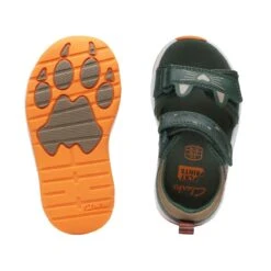 Clarks Clowder Print Toddler Khaki Combi 15 Clarks Clowder Print Toddler Khaki Combi -Clarks 26166136 W 7