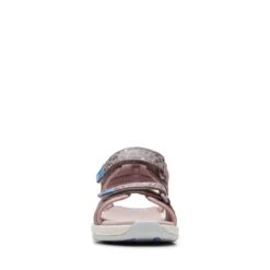Clarks Clowder Print Older Grey/Pink -Clarks 26166198 W 3