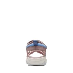 Clarks Clowder Print Older Grey/Pink -Clarks 26166198 W 6