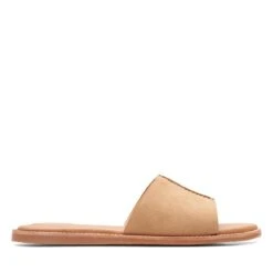 Clarks Karsea Mule Light Tan Suede