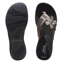 Clarks Brinkley Flora Pewter/Black 15 Clarks Brinkley Flora Pewter/Black -Clarks 26167181 W 7