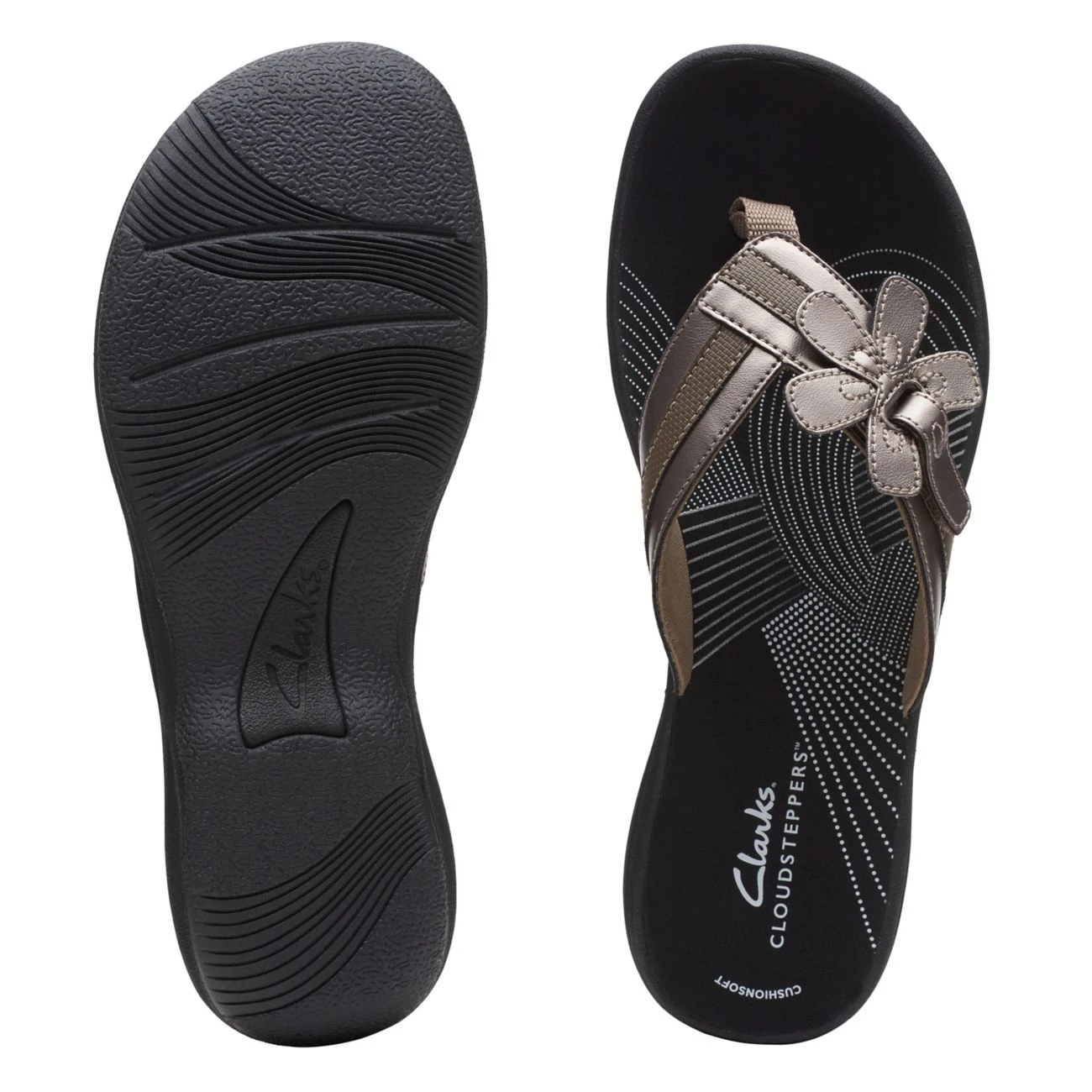 Clarks Brinkley Flora Pewter/Black 9 Clarks Brinkley Flora Pewter/Black - Image 7