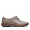 Clarks Magnolia Zip DarkTaupe Leather -Clarks 26167484 W 1