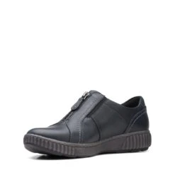 Clarks Magnolia Zip Black Leather -Clarks 26167485 W 4