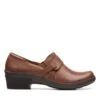 Clarks Angie Poppy Dark Tan Leather -Clarks 26167642 W 1