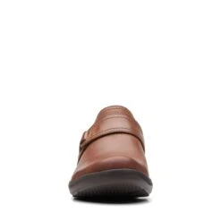 Clarks Angie Poppy Dark Tan Leather -Clarks 26167642 W 3