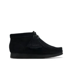 Clarks Wallabee Boot Older Black Suede