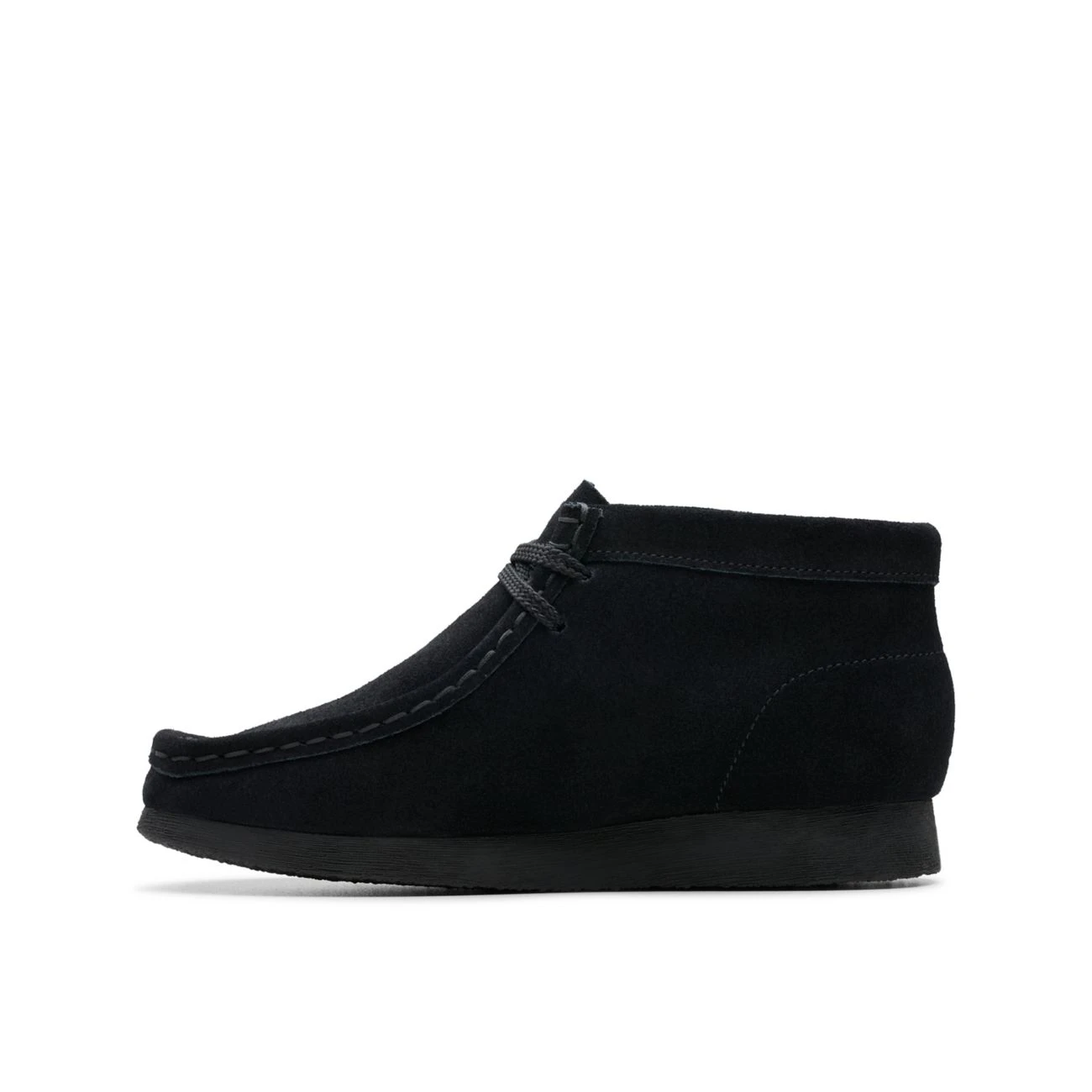 Clarks Wallabee Boot Older Black Suede 4 Clarks Wallabee Boot Older Black Suede - Image 2