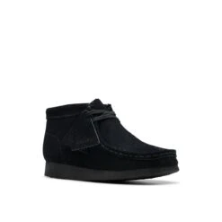 Clarks Wallabee Boot Older Black Suede 15 Clarks Wallabee Boot Older Black Suede -Clarks 26168044 W 7