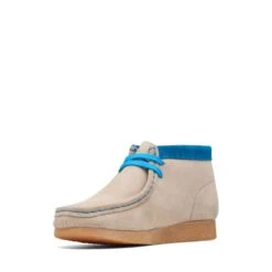 Clarks Wallabee Boot Older Sand Combi -Clarks 26168125 W 4