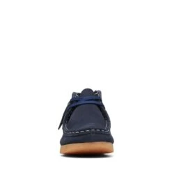 Clarks Wallabee Boot Older Navy Combination -Clarks 26168133 W 3