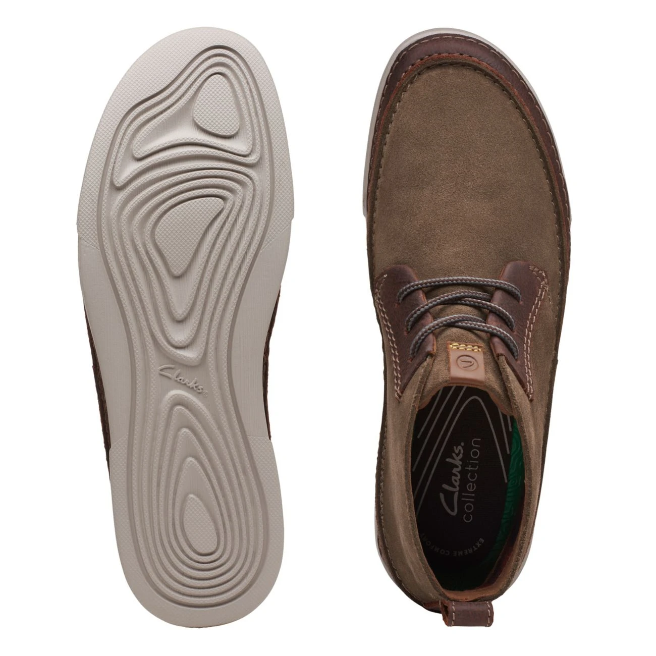 Clarks Gereld Mid Taupe Suede 9 Clarks Gereld Mid Taupe Suede - Image 7