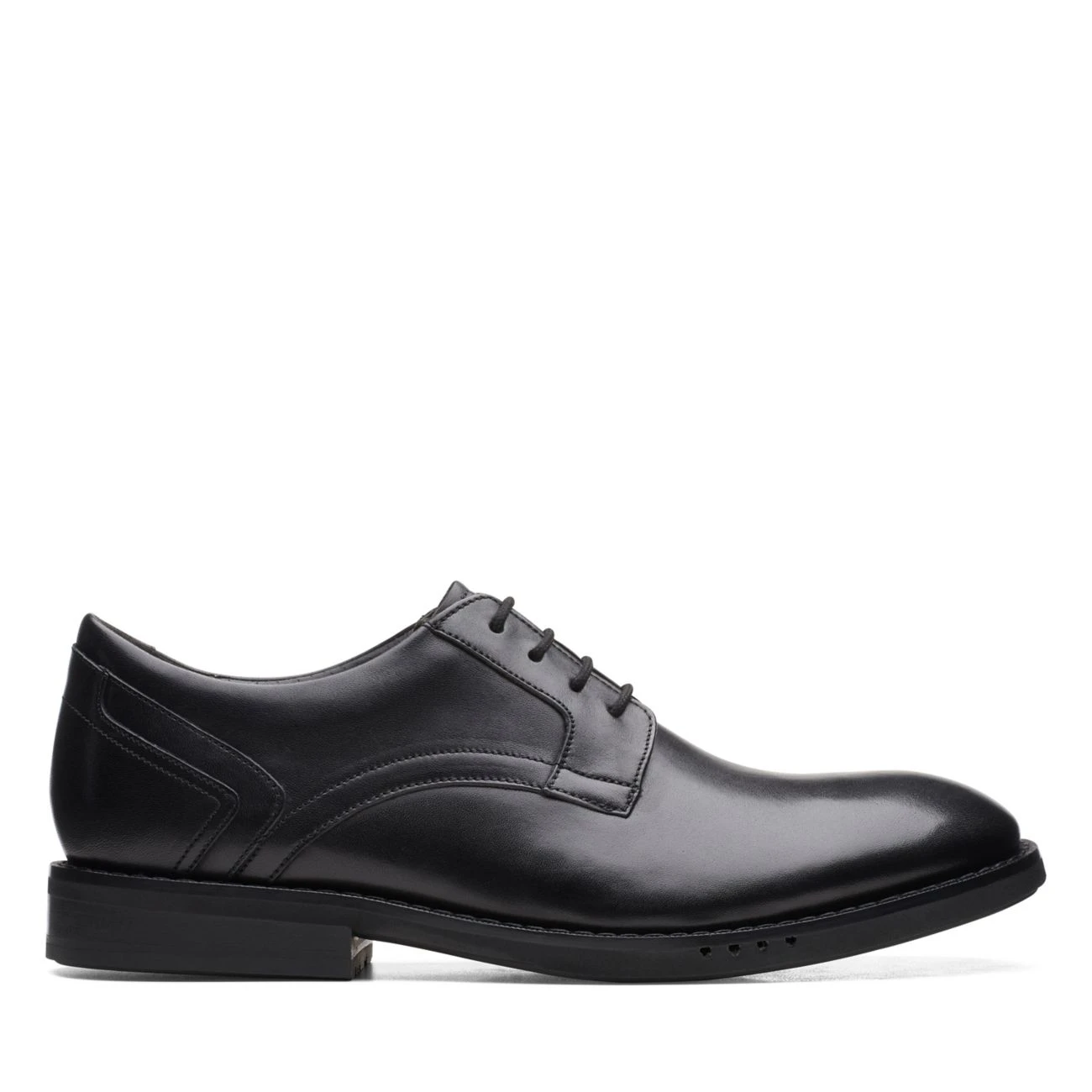Clarks Un Hugh Lace Black Leather 3 Clarks Un Hugh Lace Black Leather