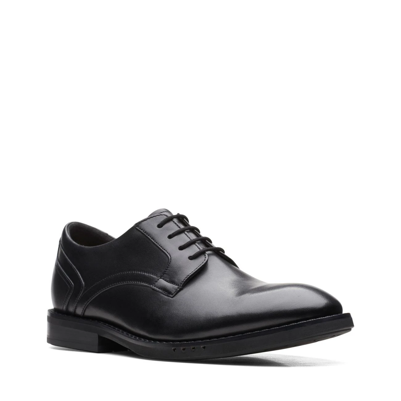 Clarks Un Hugh Lace Black Leather 6 Clarks Un Hugh Lace Black Leather - Image 4