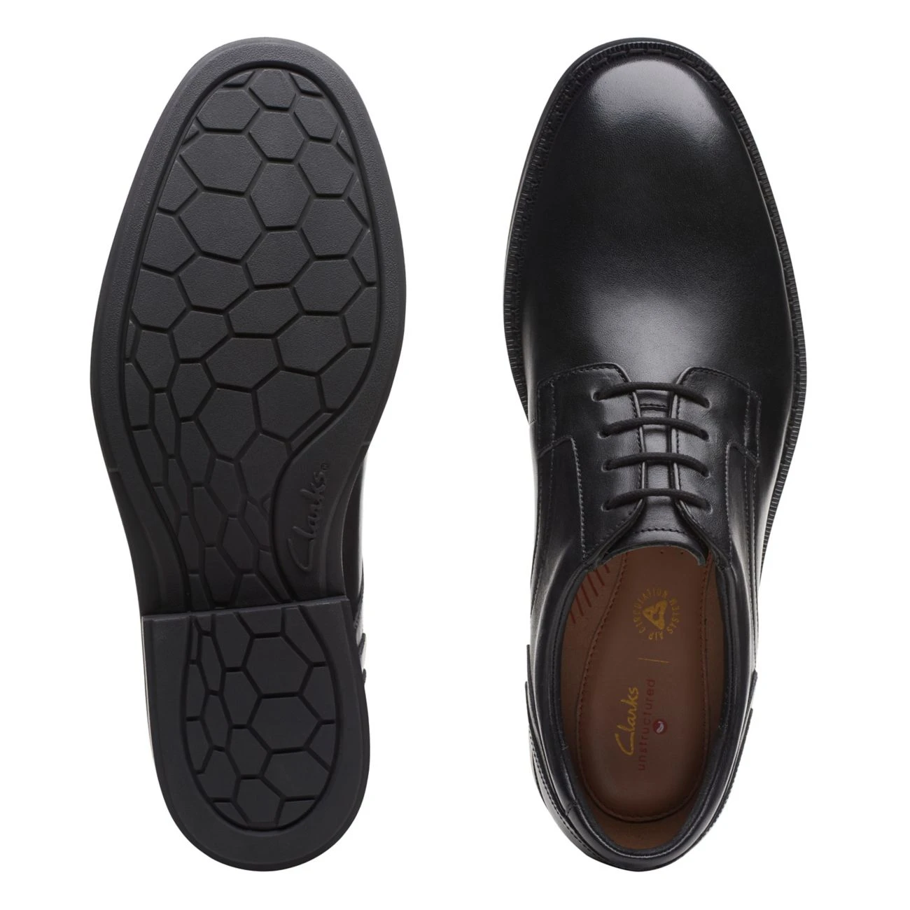 Clarks Un Hugh Lace Black Leather 11 Clarks Un Hugh Lace Black Leather - Image 9