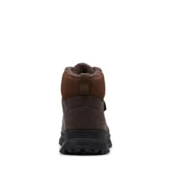 Clarks ATL Trek Up Waterproof Brown Warmlined Leather -Clarks 26168374 W 6