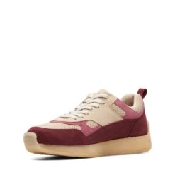 Clarks 8th St Lockhill Oxblood Combi -Clarks 26168526 W 4