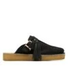 Clarks Trek Mule Black Suede Warmlined -Clarks 26168577 W 1