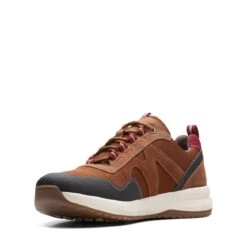 Clarks WellmanTrailAP Dark Tan Combination -Clarks 26168719 W 4