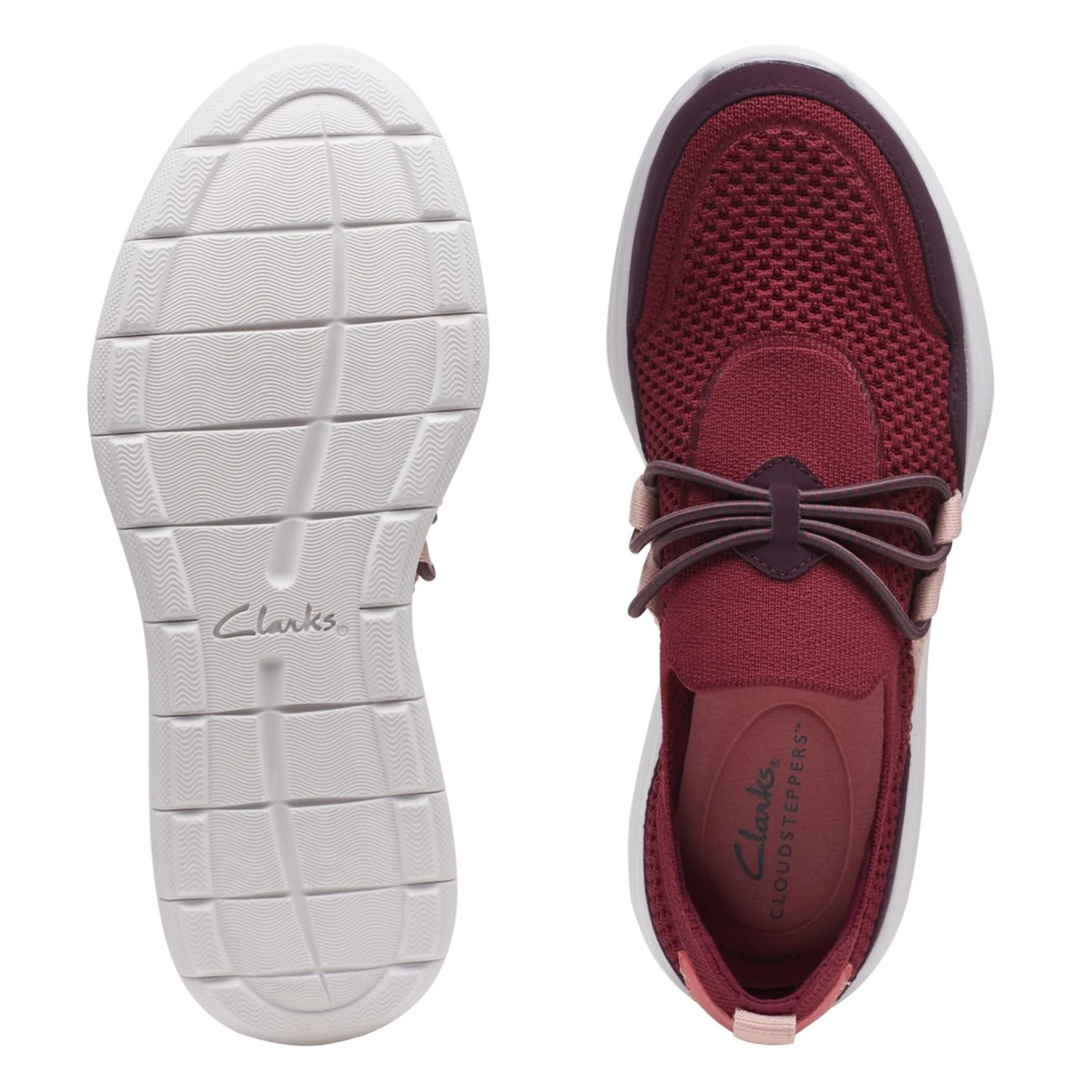 Clarks Ezera Run Burgundy Combi 9 Clarks Ezera Run Burgundy Combi - Image 7