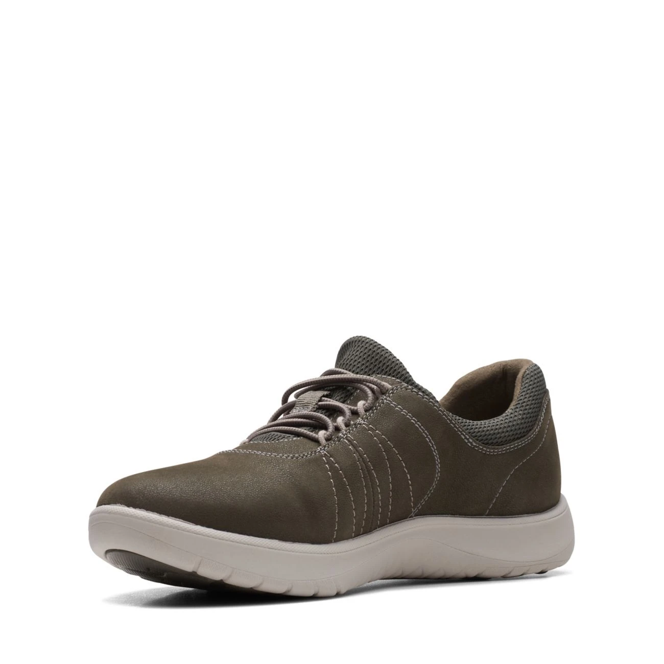 Clarks Adella Stroll Dark Olive Txt 6 Clarks Adella Stroll Dark Olive Txt - Image 4