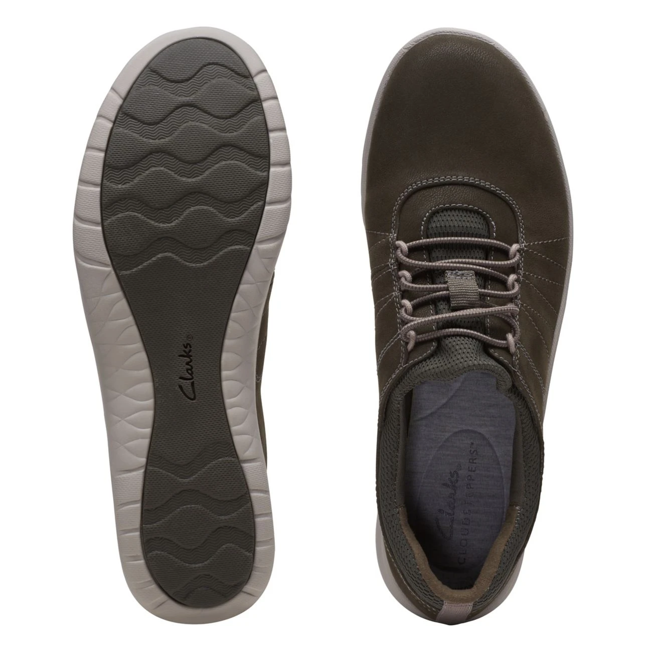 Clarks Adella Stroll Dark Olive Txt 9 Clarks Adella Stroll Dark Olive Txt - Image 7