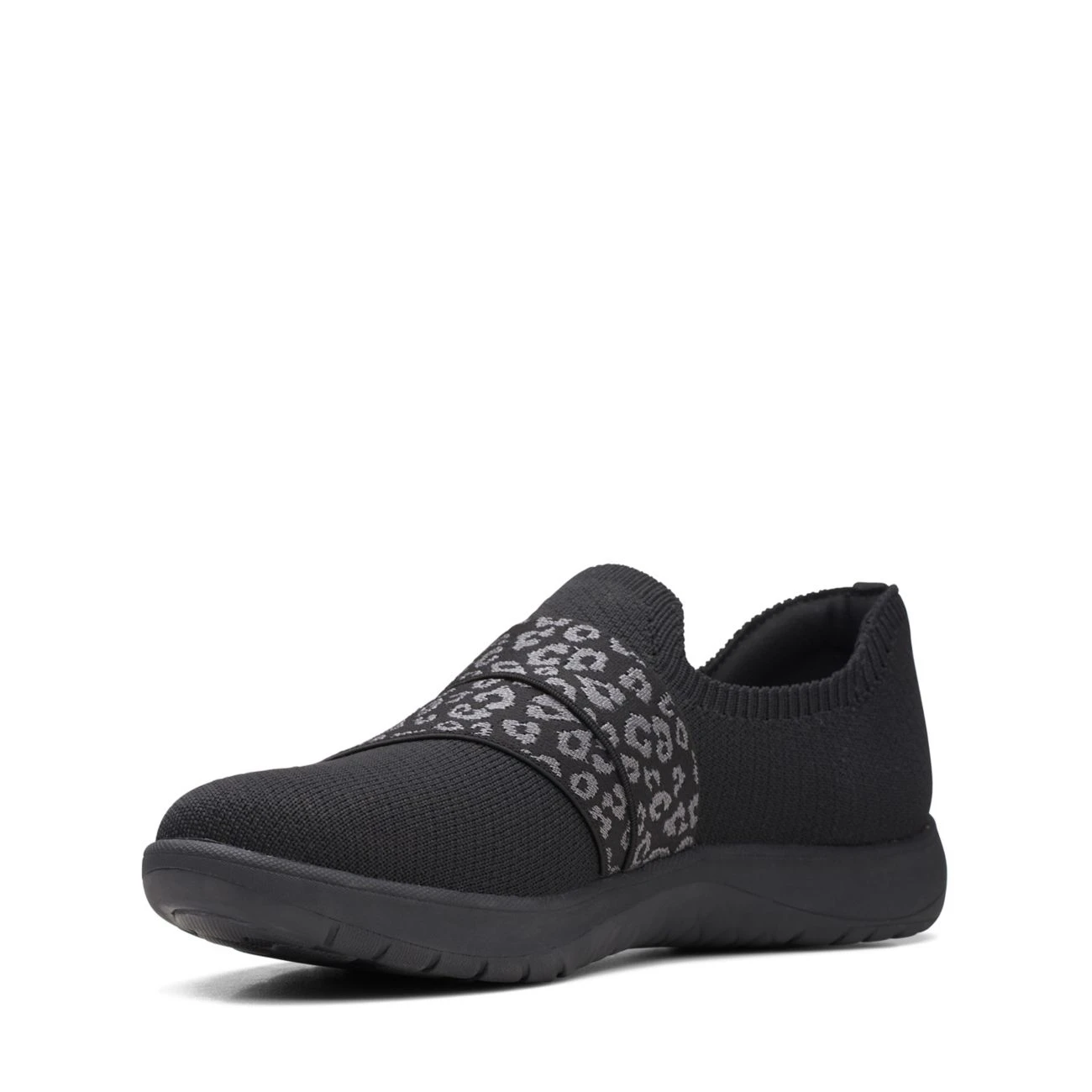 Clarks Adella Stride Black Knit 6 Clarks Adella Stride Black Knit - Image 4
