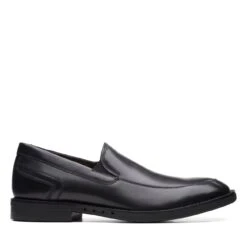 Clarks Un Hugh Step Black Leather